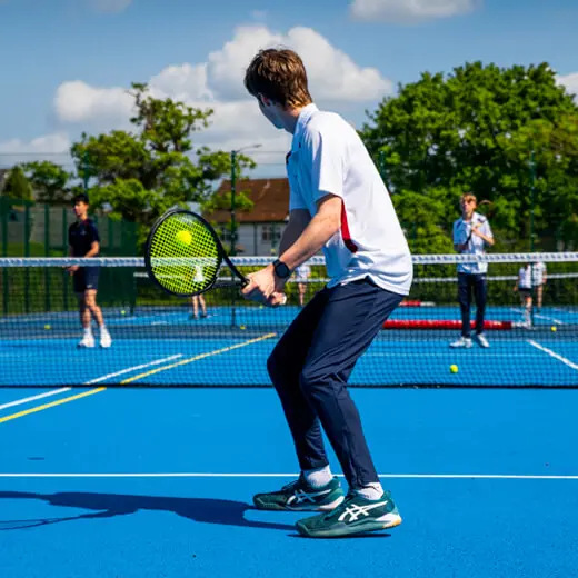 Tennis practice at Kent College Canterbury