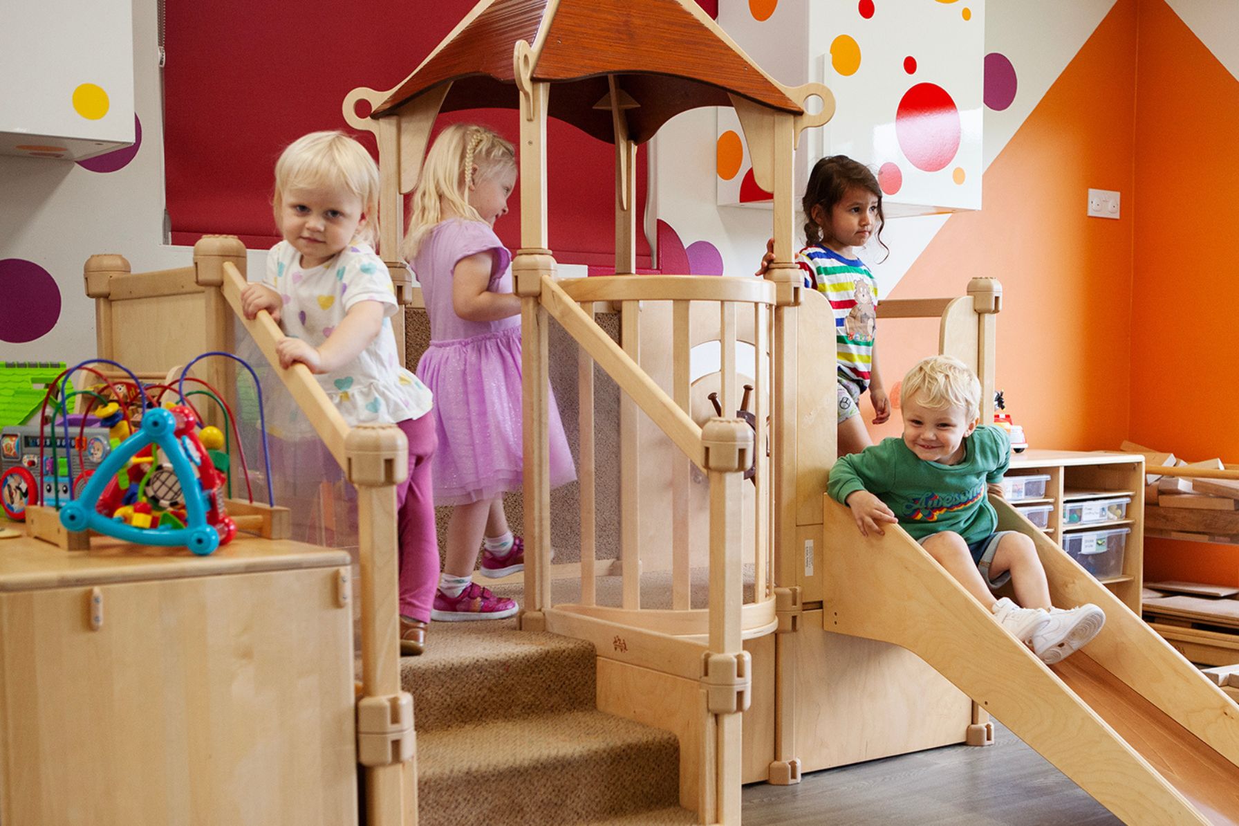 Children playing at Garden Cottage Nursery, at Kent College Canterbury