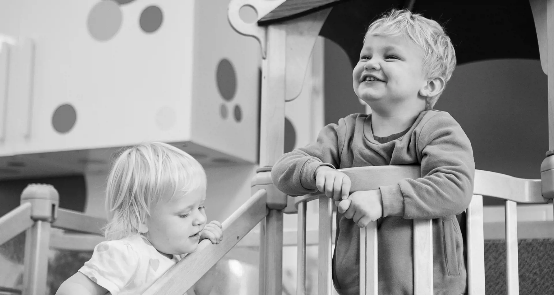 Children playing at Garden Cottage Nursery, at Kent College Canterbury