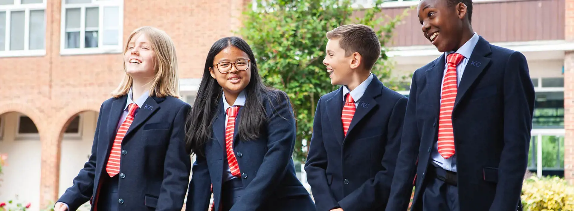 Senior School pupils in the quad