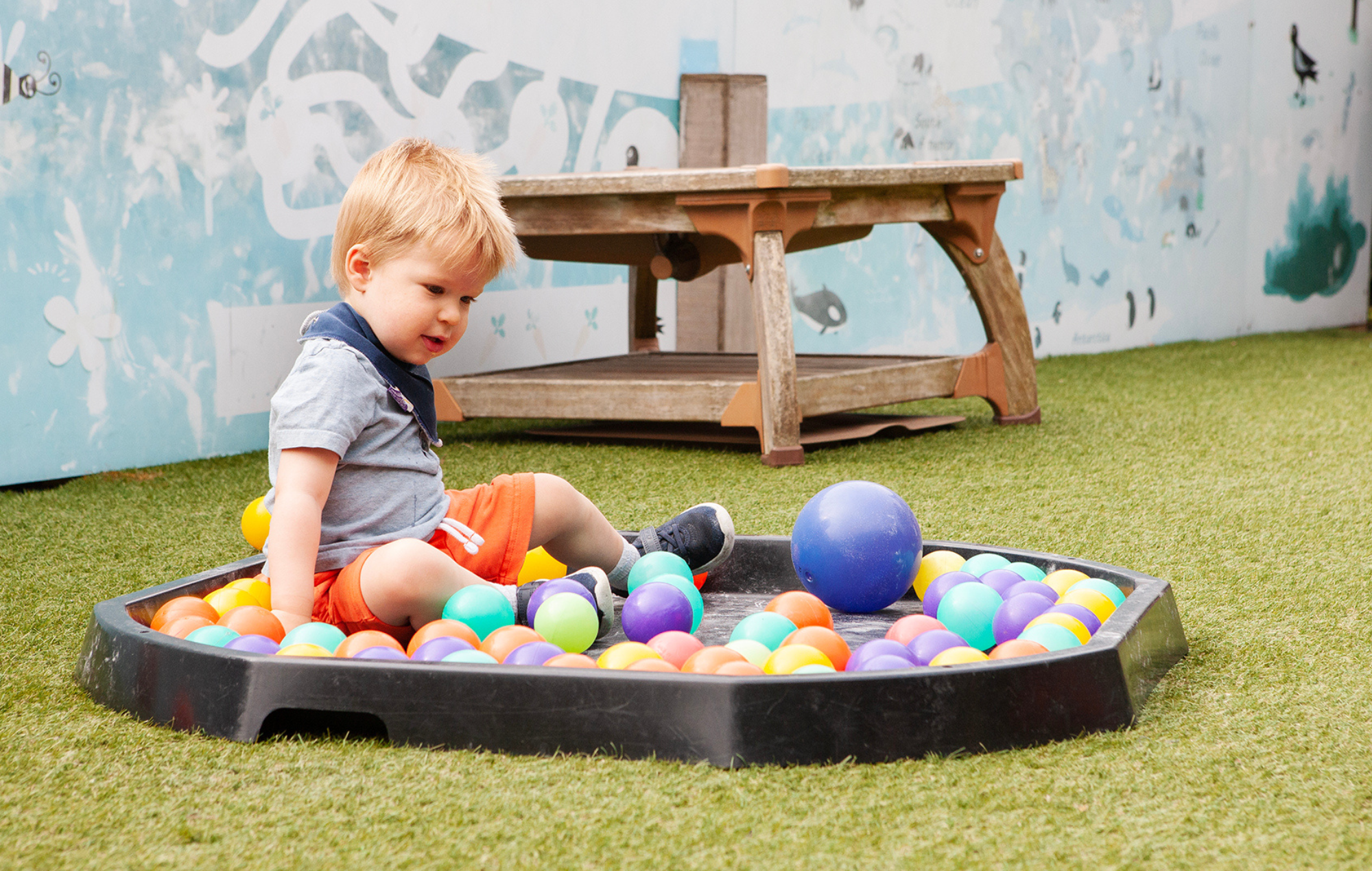 Children playing at Garden Cottage Nursery, at Kent College Canterbury